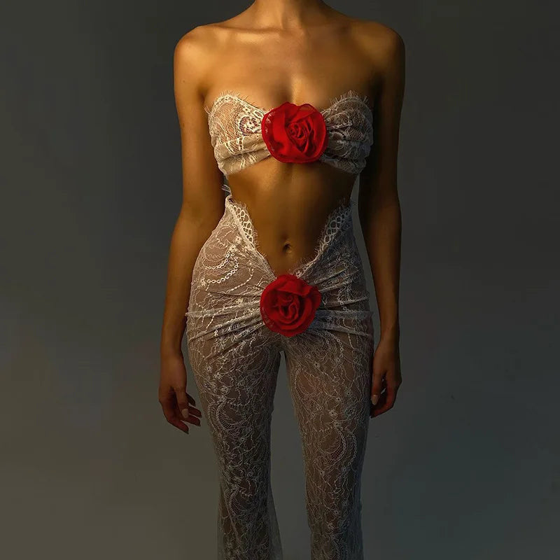 Rose Laced Jumpsuit