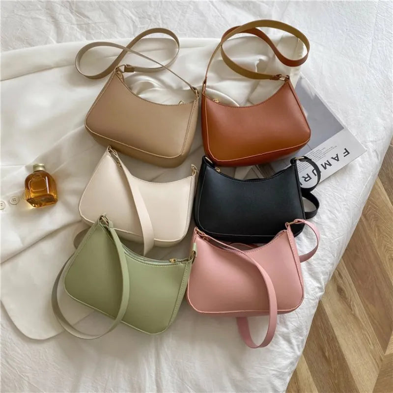 PU Leather Shoulder Underarm Bag