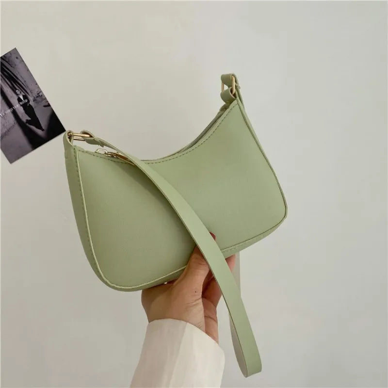 PU Leather Shoulder Underarm Bag