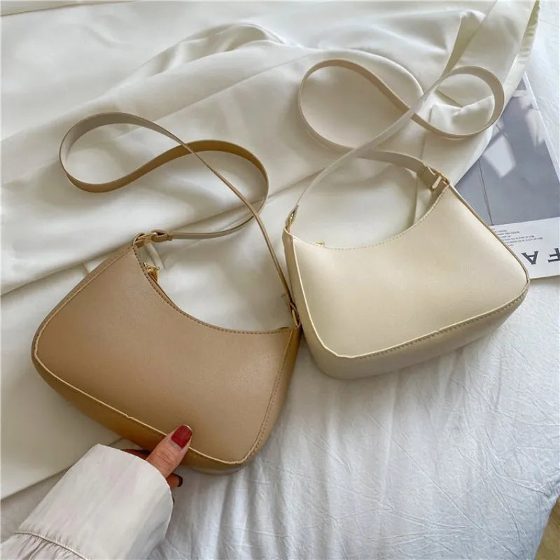 PU Leather Shoulder Underarm Bag