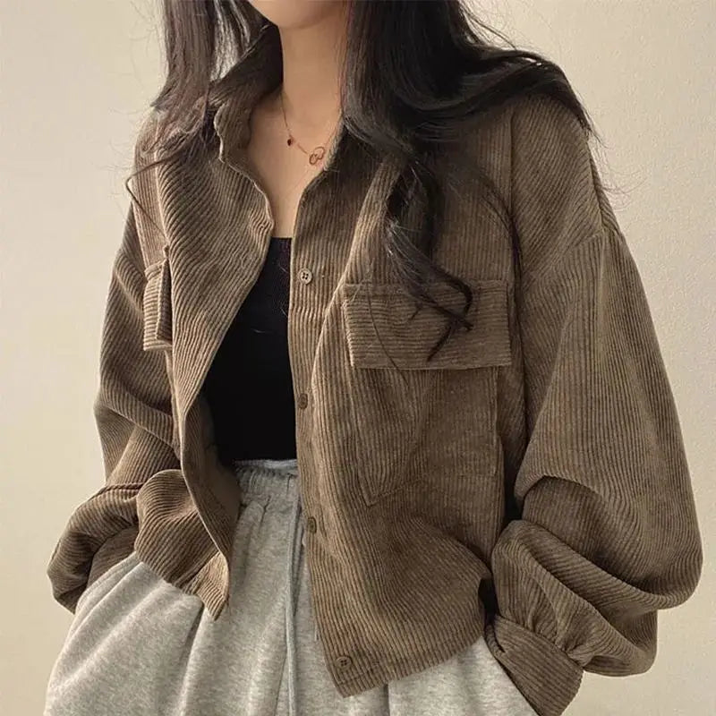Corduroy Cropped Jacket