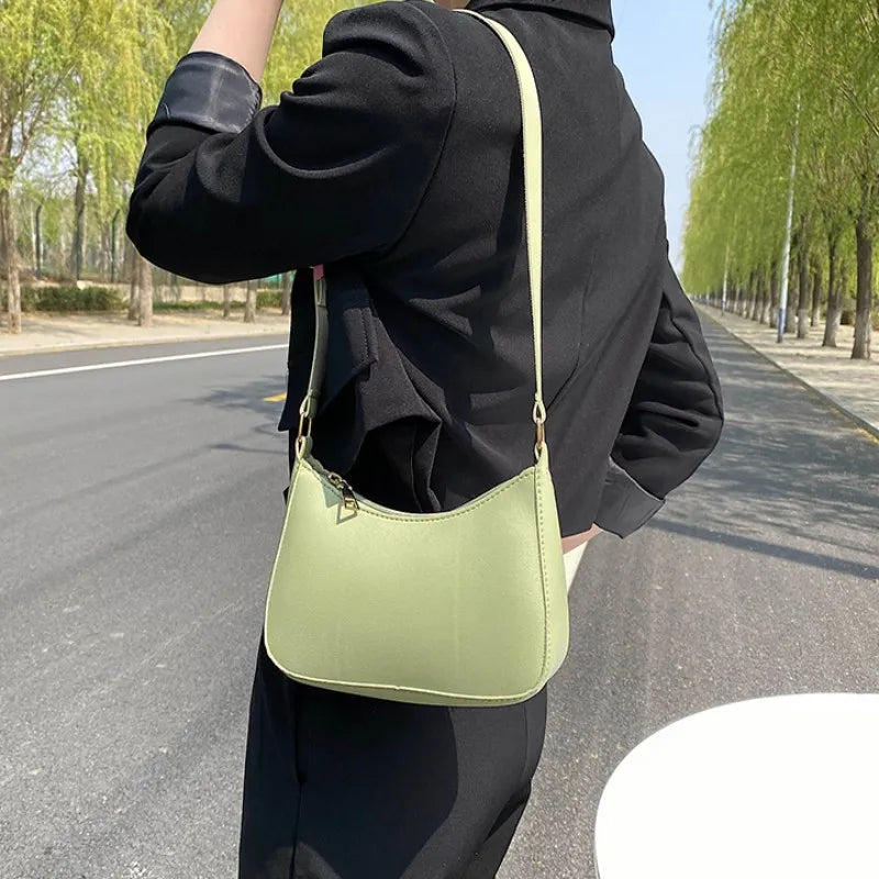 PU Leather Shoulder Underarm Bag