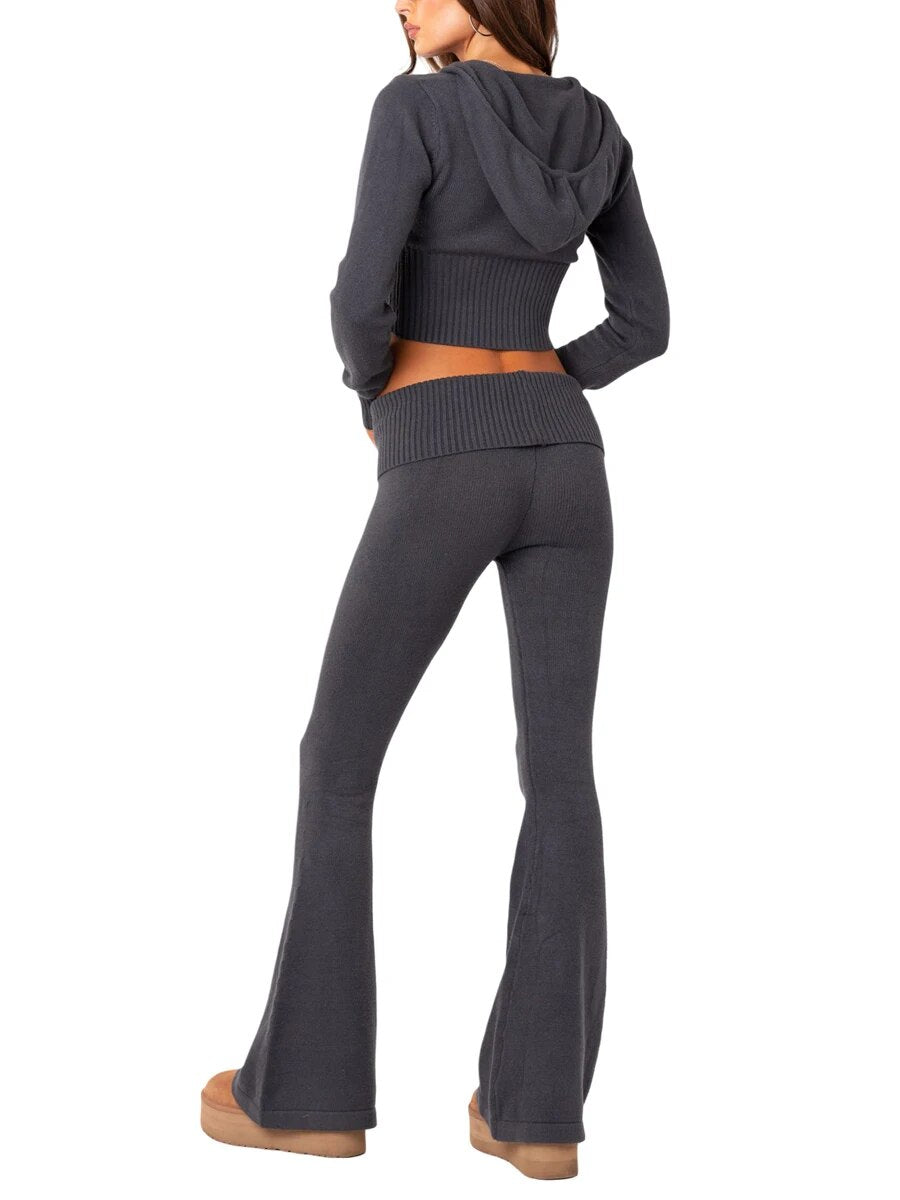 Ribbed Knit Two Piece
