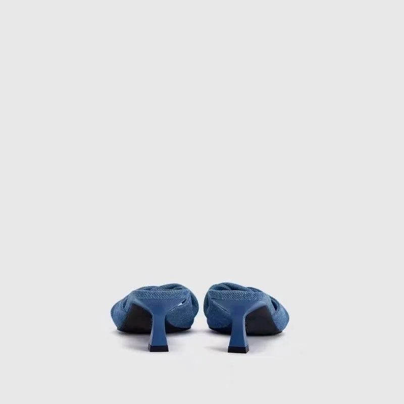 Denim Kitten Heels