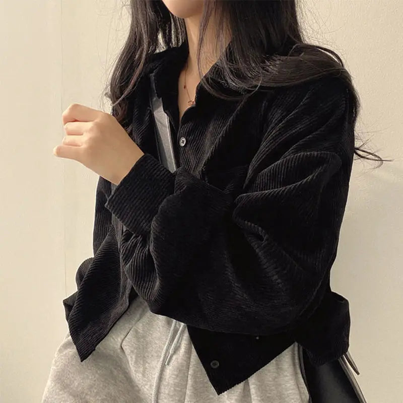 Corduroy Cropped Jacket