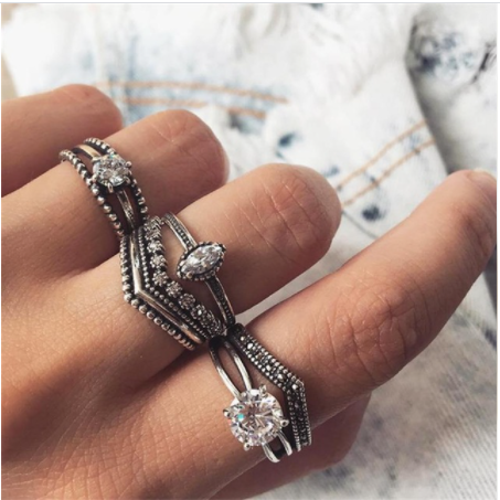 Diamond Set Jewelry Ring