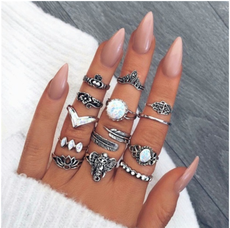 Diamond Set Jewelry Ring