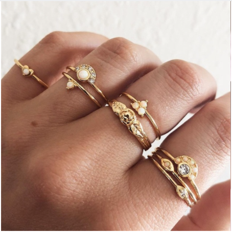 Diamond Set Jewelry Ring
