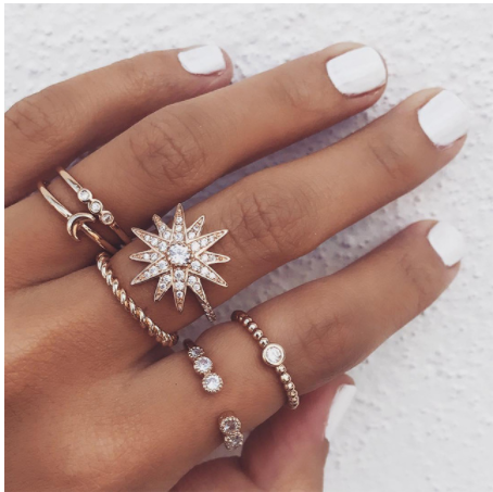 Diamond Set Jewelry Ring