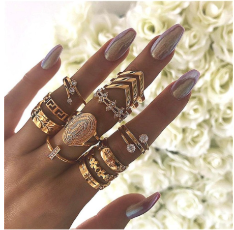 Diamond Set Jewelry Ring