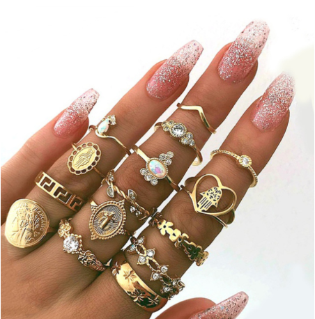 Diamond Set Jewelry Ring
