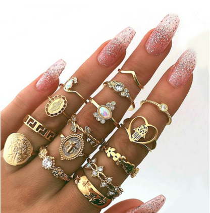 Diamond Set Jewelry Ring
