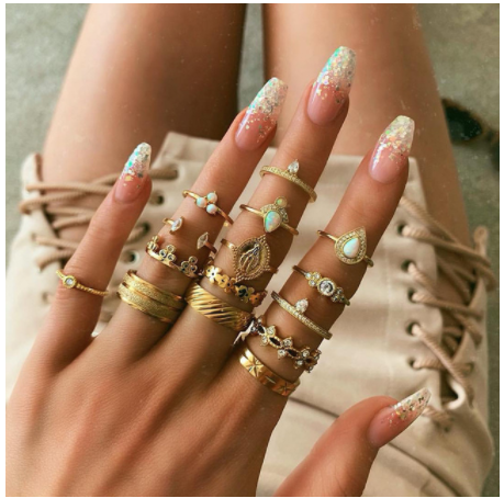 Diamond Set Jewelry Ring