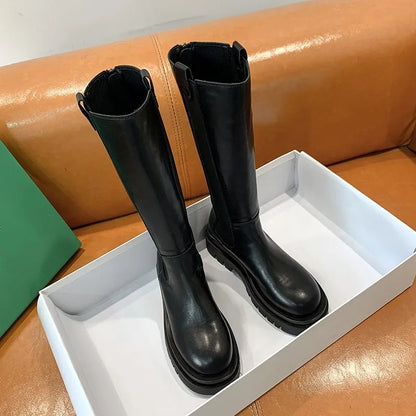 Platform Biker Boots