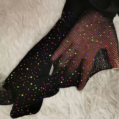 Rhinestone Fishnet Tights