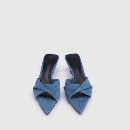 Denim Kitten Heels